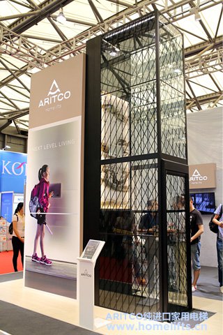 瑞特科别墅电梯上海展会1